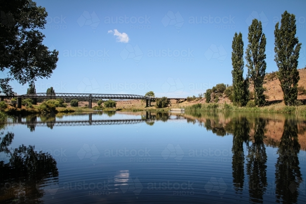 Bridge over river - Australian Stock Image