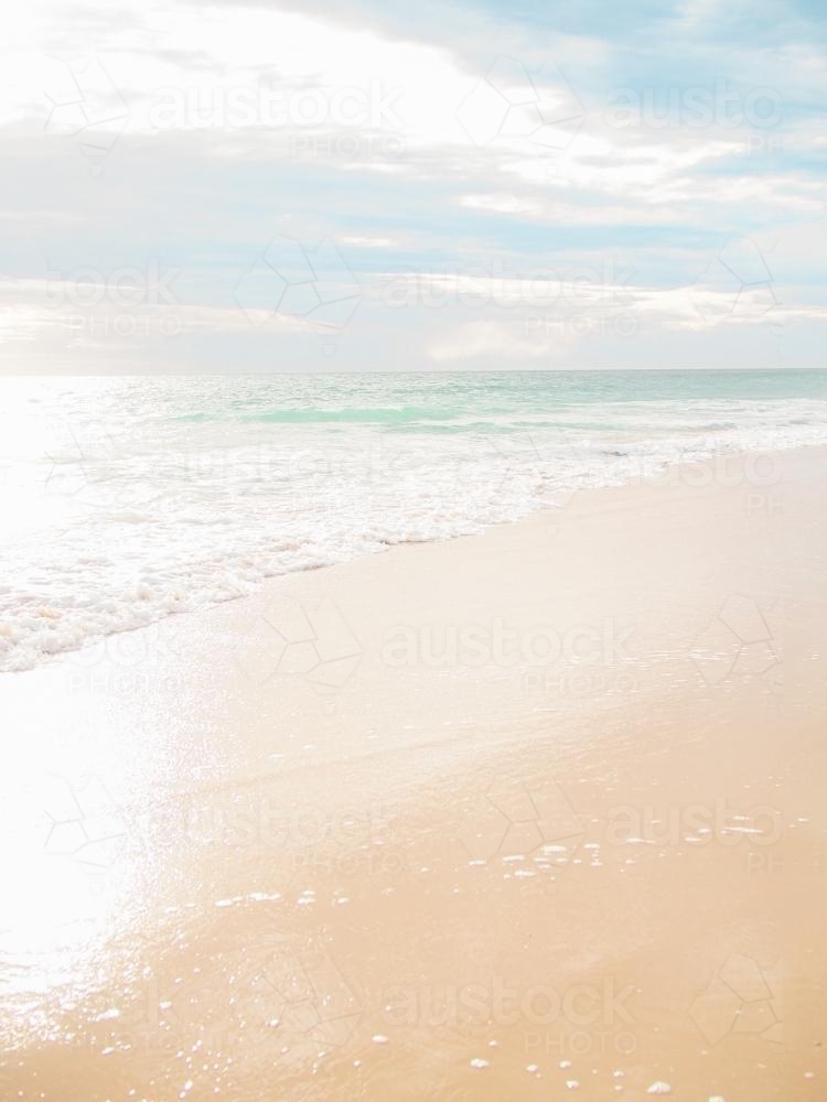 Bright sunny and sandy beach - Australian Stock Image