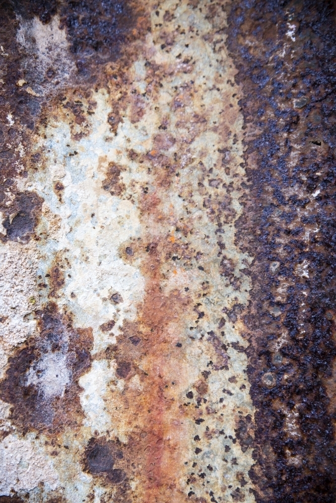 Brown rust detail - Australian Stock Image