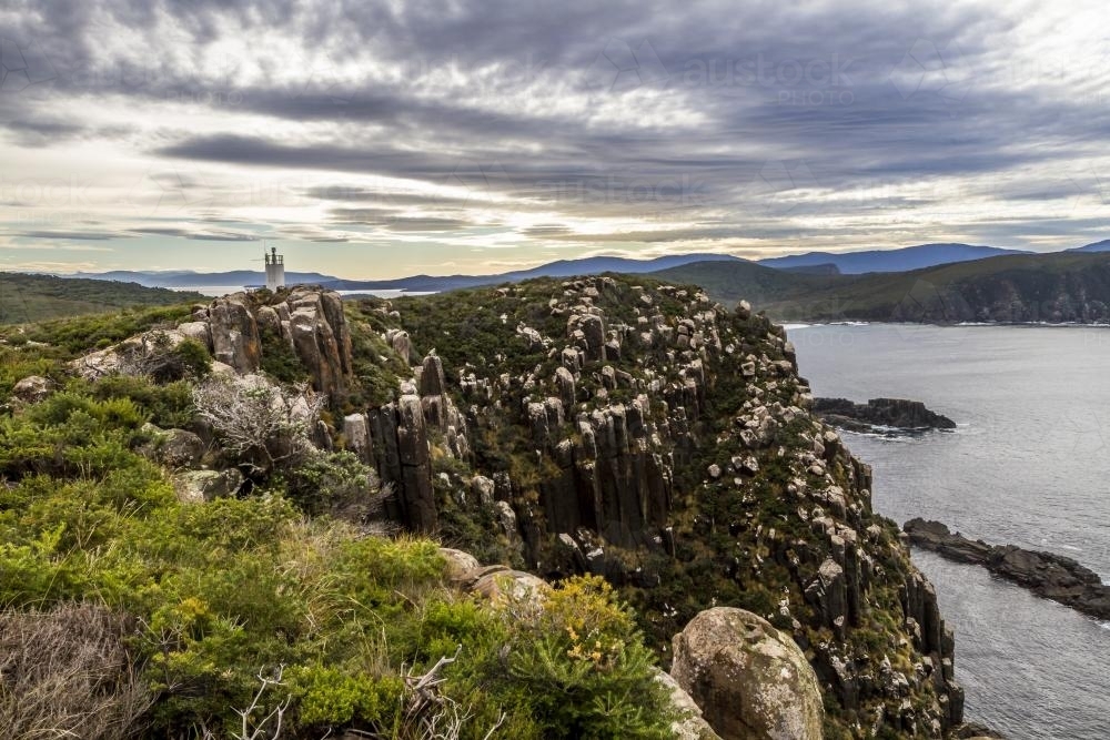 Bruny Island Rocky Seascape - Australian Stock Image