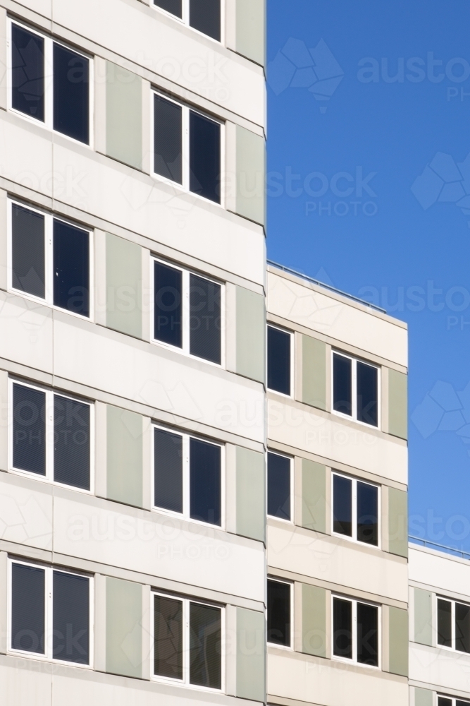 Building Facade Detail with Blue Sky - Australian Stock Image