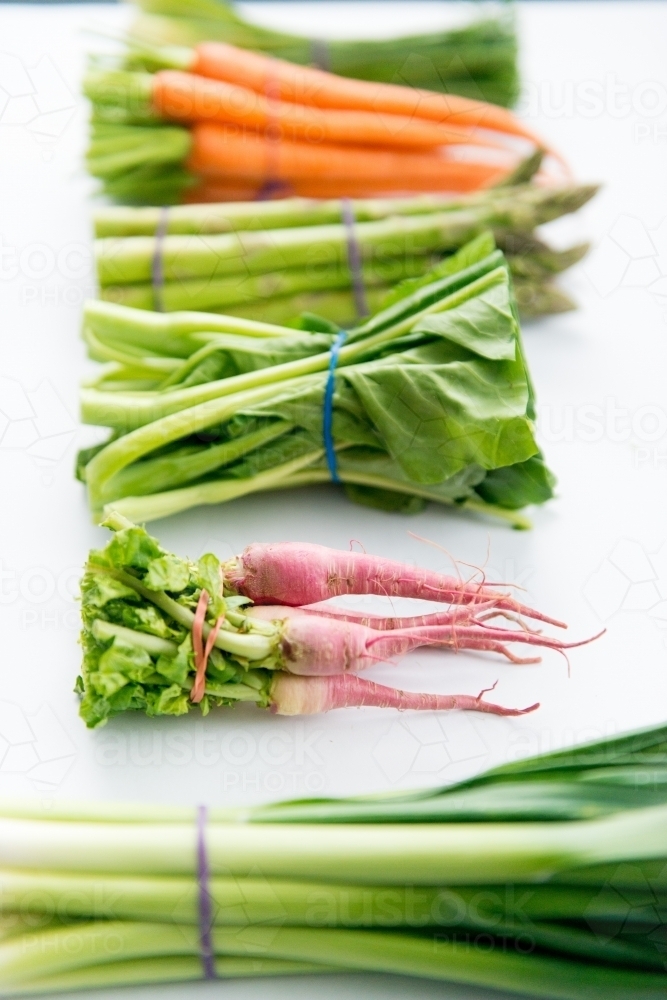 Bunches of vegetables - Australian Stock Image