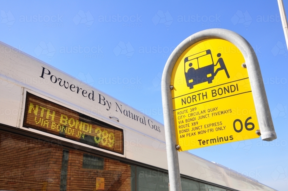 Bus stop - Australian Stock Image