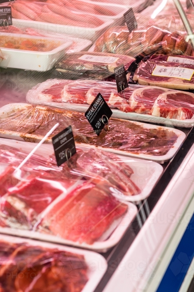 butcher shop meat - Australian Stock Image
