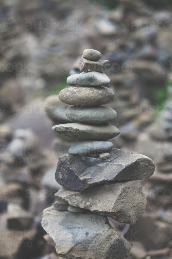 Cairn rock formation - Australian Stock Image