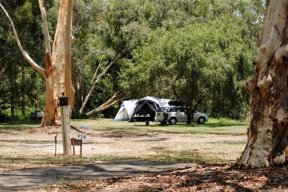 Camping in the bush - Australian Stock Image