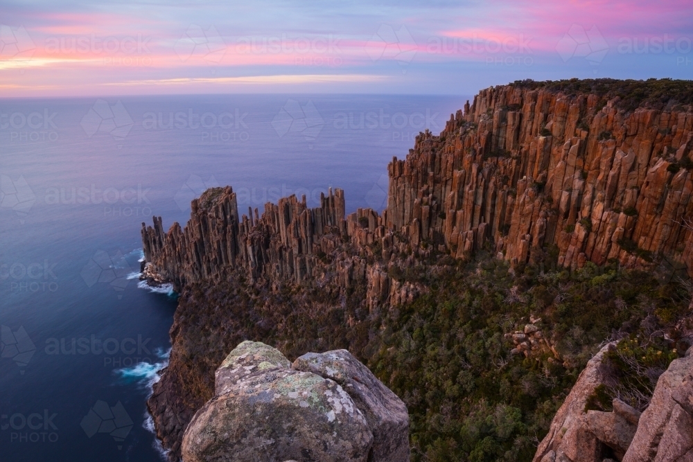 Cape Raoul - Tasman National Park - Tasmania - Australian Stock Image
