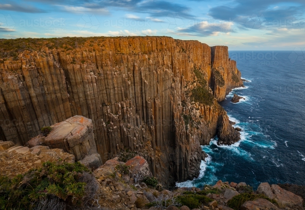 Cape Raoul - Tasman National Park - Tasmania - Australian Stock Image