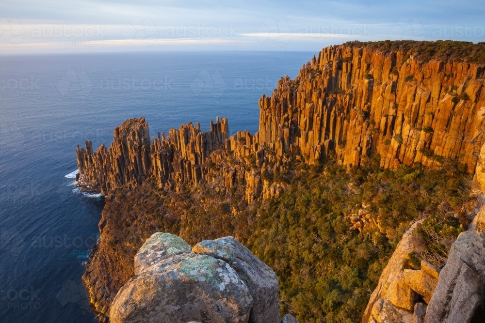 Cape Raoul - Tasman National Park - Tasmania - Australian Stock Image
