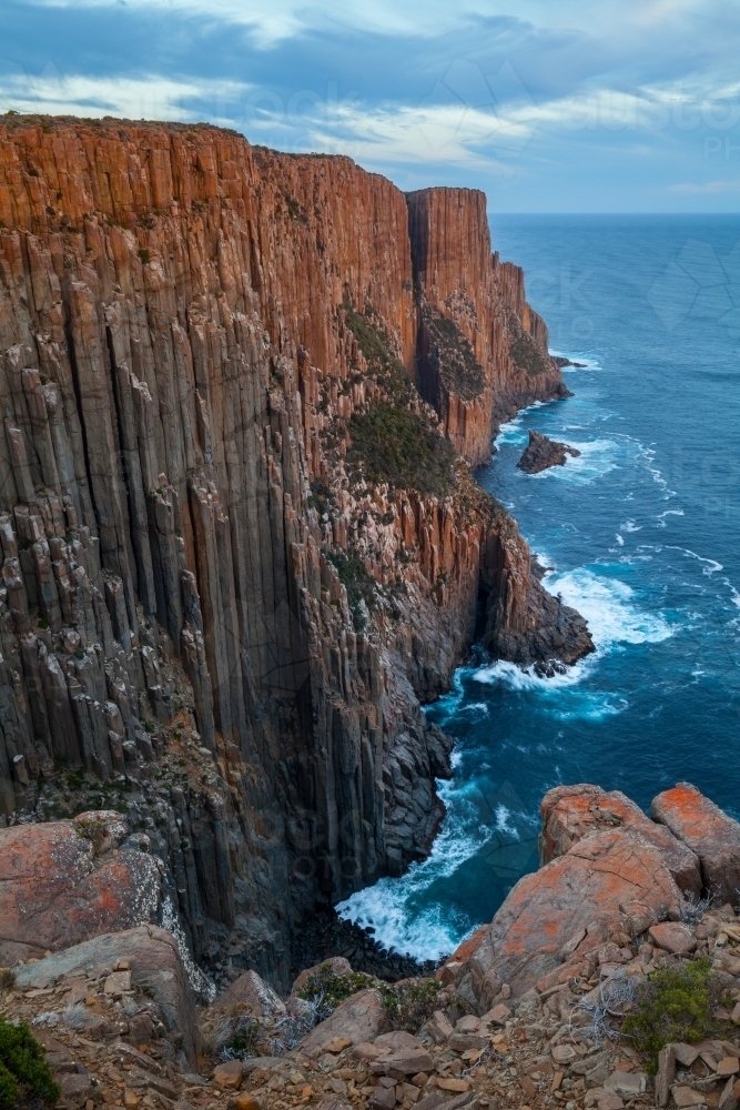 Cape Raoul - Tasman National Park - Tasmania : Austockphoto Cape Raoul - Tasman National Park - Tasmania - Australian Stock Image
