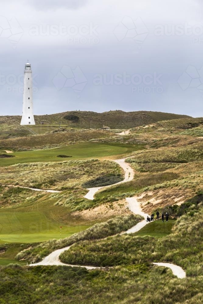 Cape Wickham Links Golf Course on King Island - Australian Stock Image
