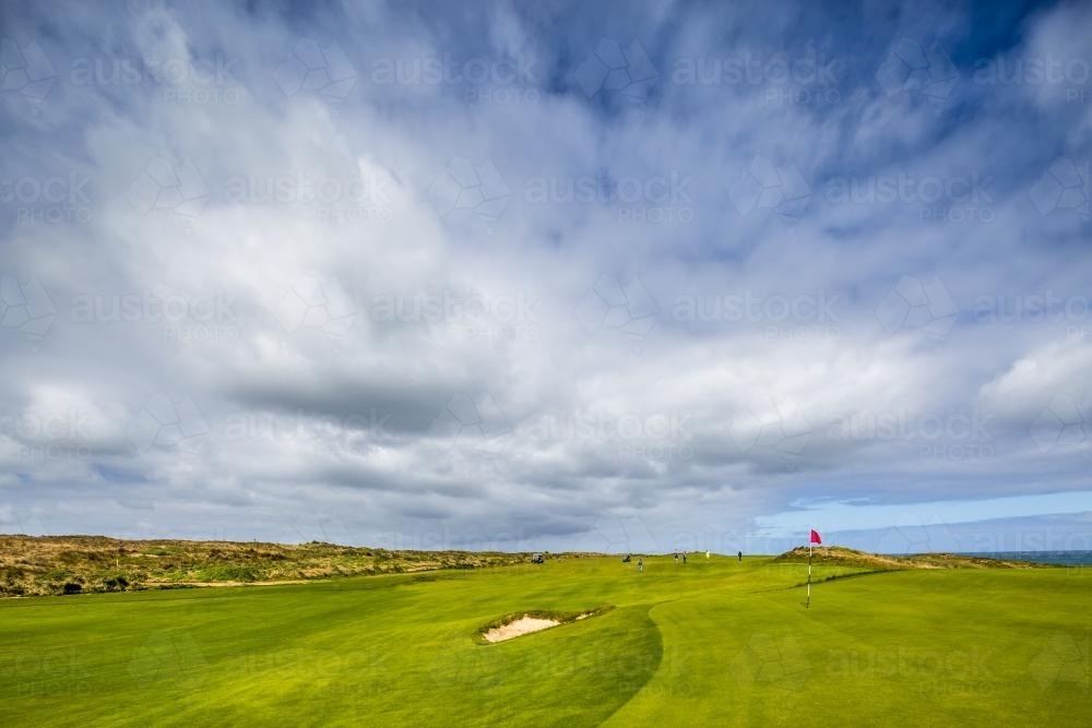 Cape Wickham Links Golf Course on King Island - Australian Stock Image