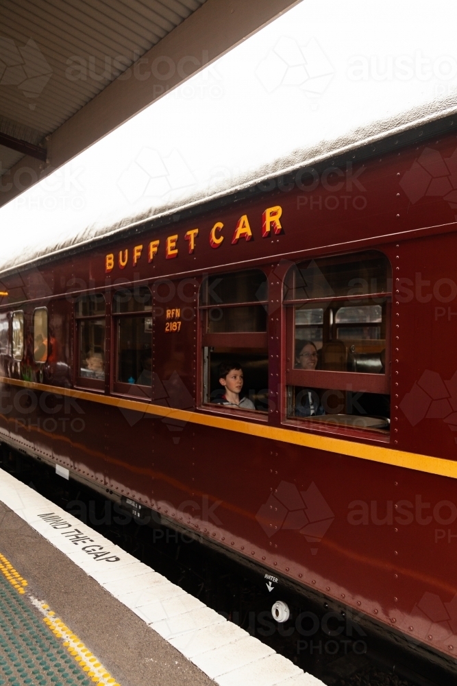 Carriage of historic steam train - Australian Stock Image