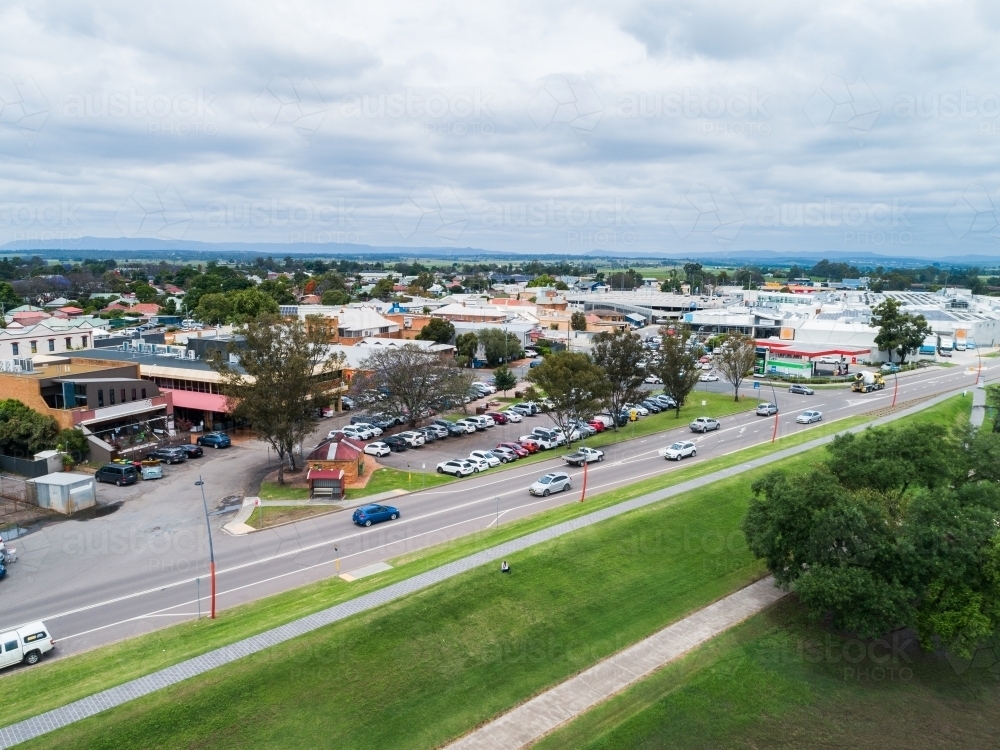 Image of Cars driving down Ryan Ave in Singleton near the shopping ...