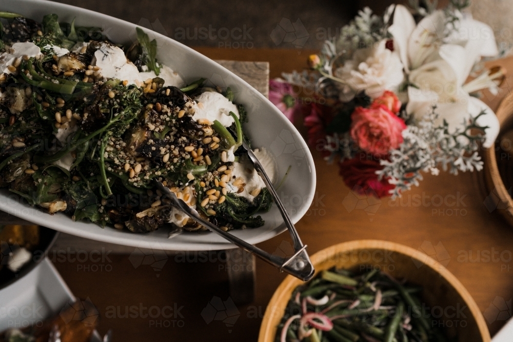 Catered meal - Australian Stock Image