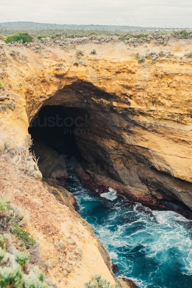 Cave on the Great Ocean Road - Australian Stock Image