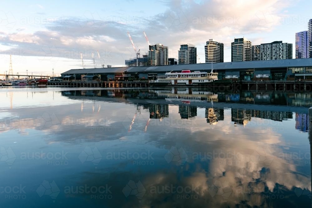 Central Pier on Docklands, Melbourne, Victoria - Australian Stock Image
