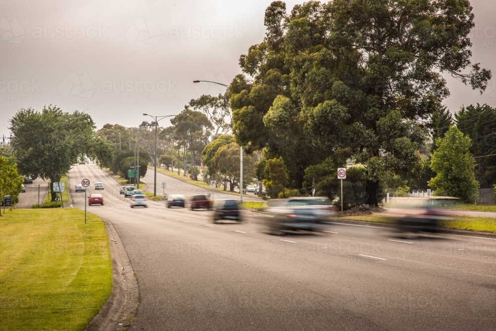 Chadstone Traffic on cloudy day - Australian Stock Image
