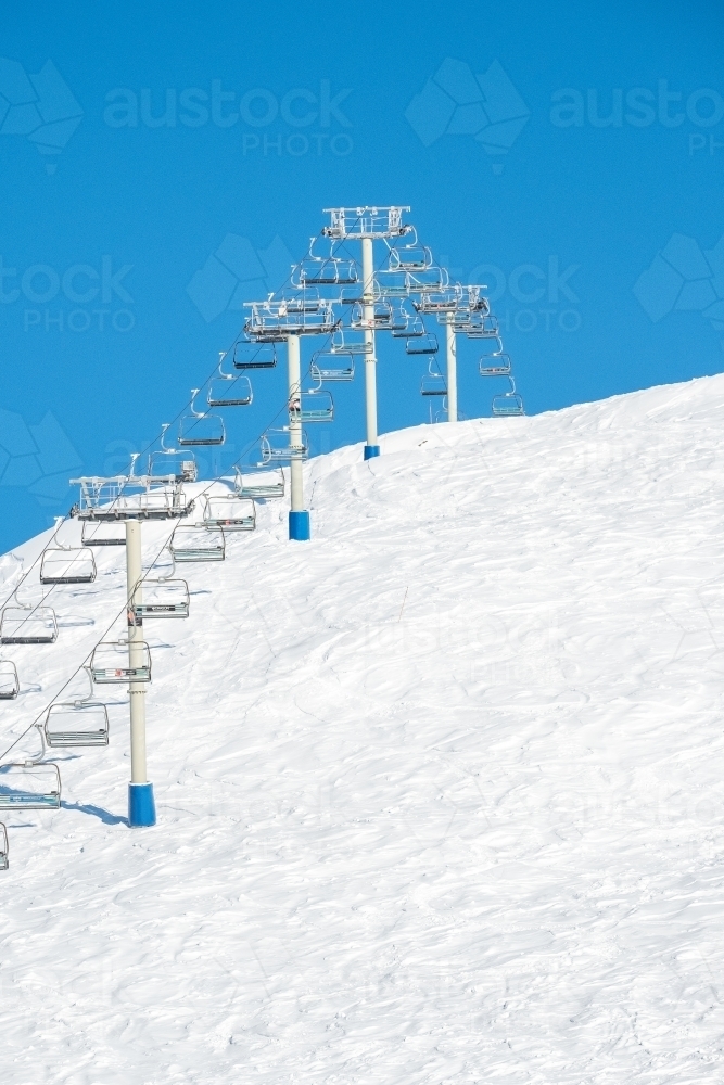 Chairlifts to the summit. - Australian Stock Image