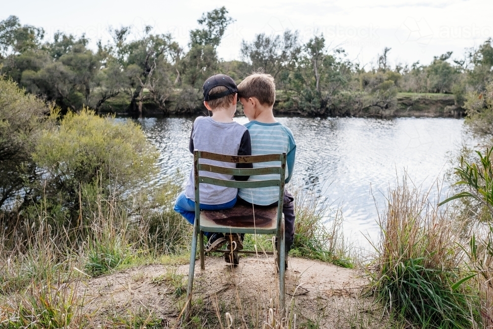childhood friends - Australian Stock Image