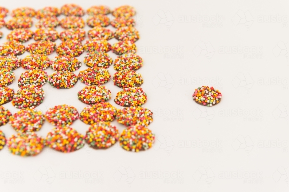 chocolate freckles - Australian Stock Image