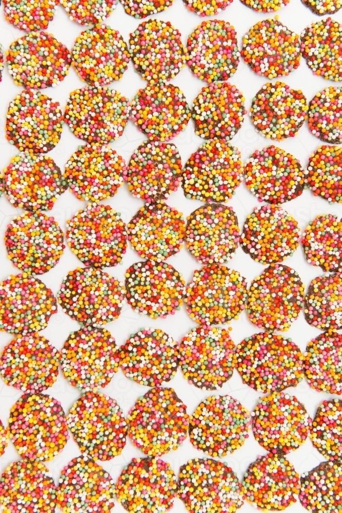 Chocolate Freckles filling frame - Australian Stock Image