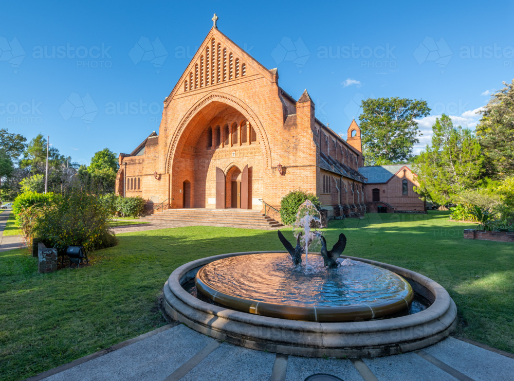 christ church anglican cathedral, in grafton new south wales australia, built in 1884 - Australian Stock Image