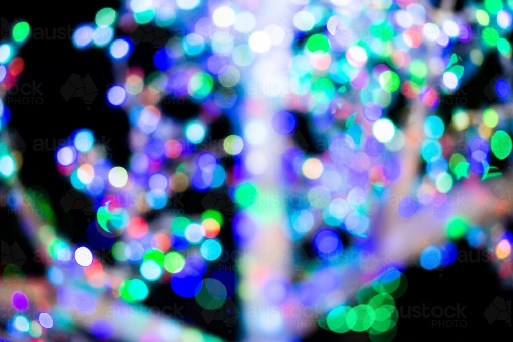 Christmas Light Bokeh - Australian Stock Image