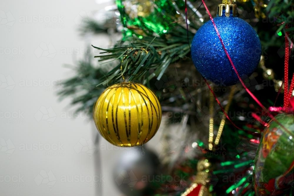 Christmas tree decorations. - Australian Stock Image