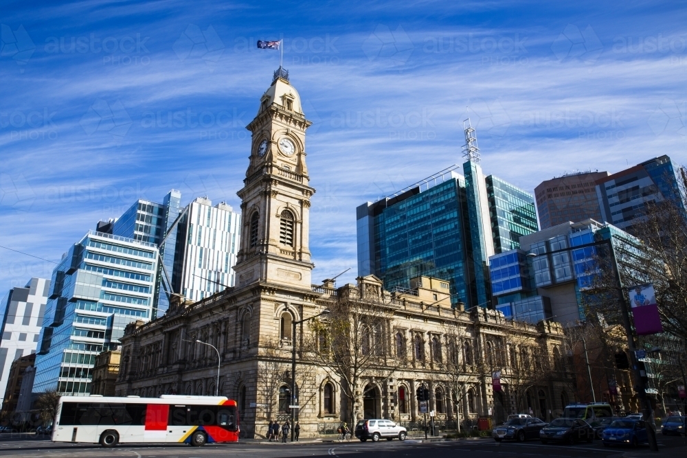City buildings and traffic - Australian Stock Image