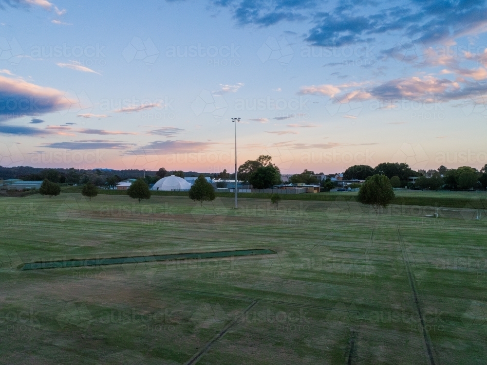 Image of Civic Park in singleton a sports area - Austockphoto