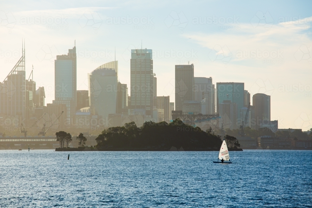 Clark Island in Sydney Harbour - Australian Stock Image