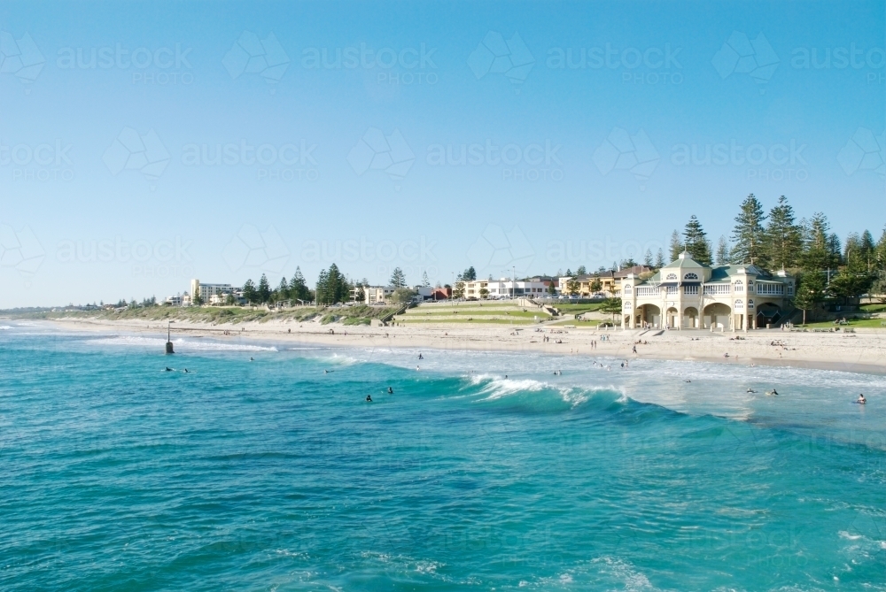 Clear Summer Day At Cottesloe Beach - Australian Stock Image