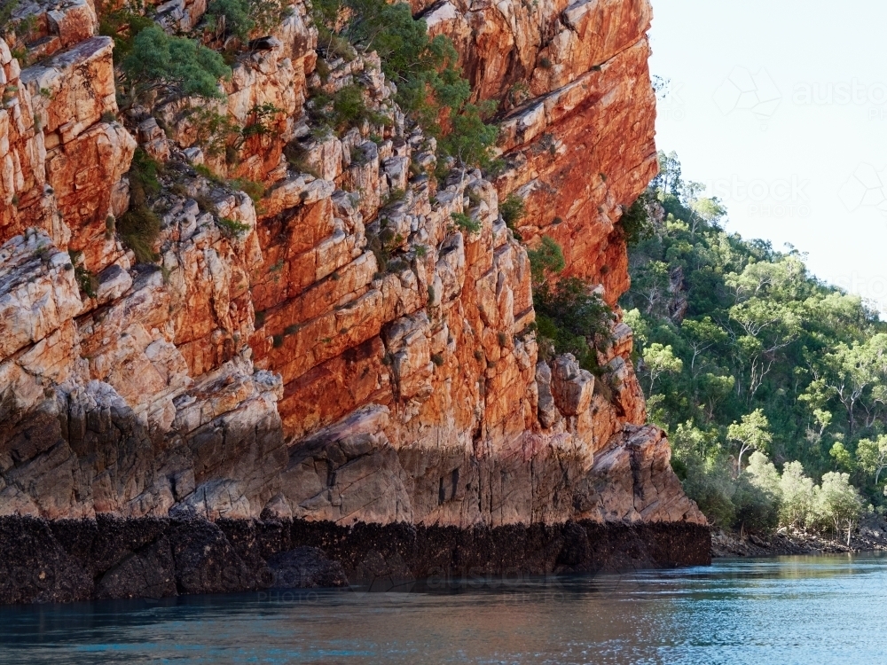 Cliff Face in Talbot Bay - Australian Stock Image
