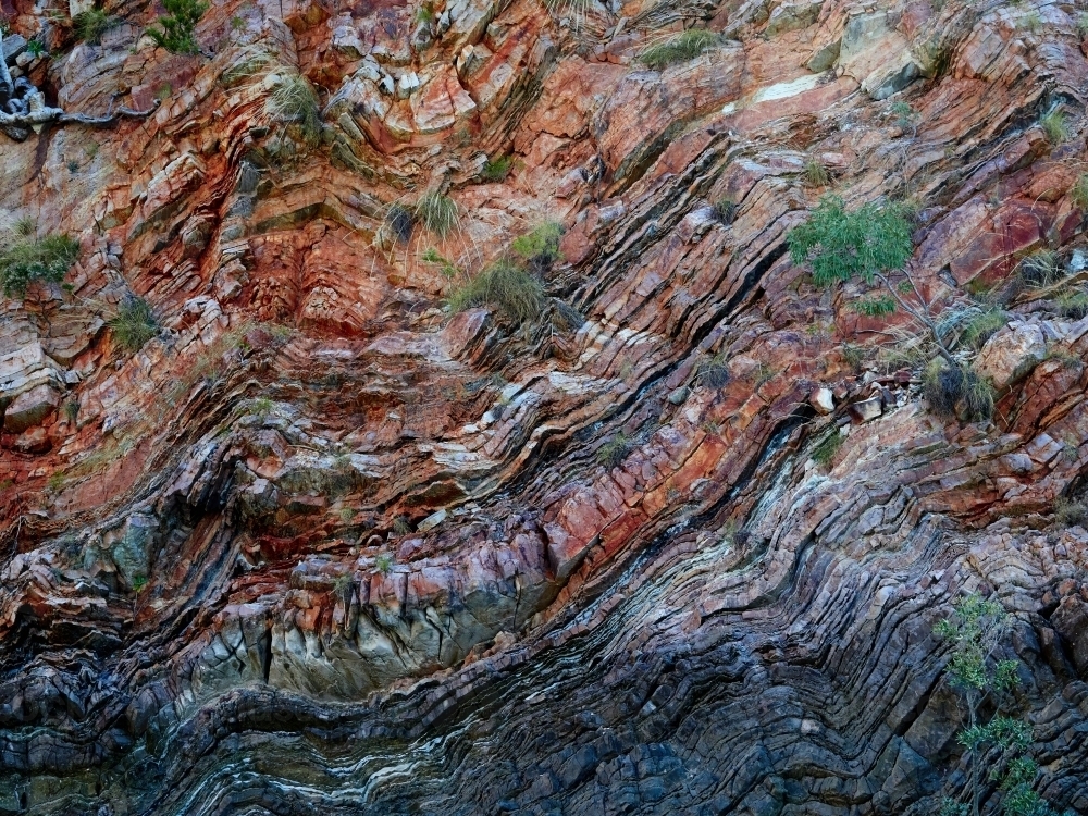 Cliff Face on Talbot Bay in Buccaneer Archipelago, WA - Australian Stock Image