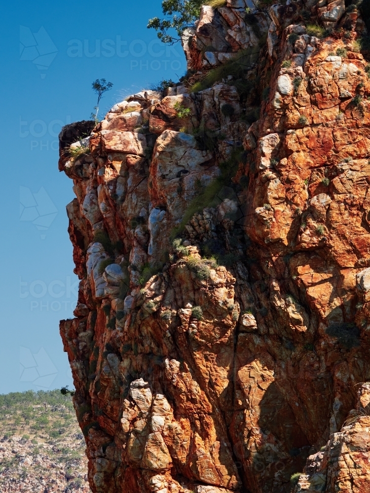 Cliff in the McLarty Range, Talbot Bay - Australian Stock Image