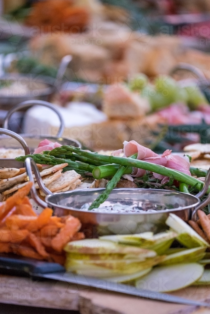Close up of a grazing table - Australian Stock Image