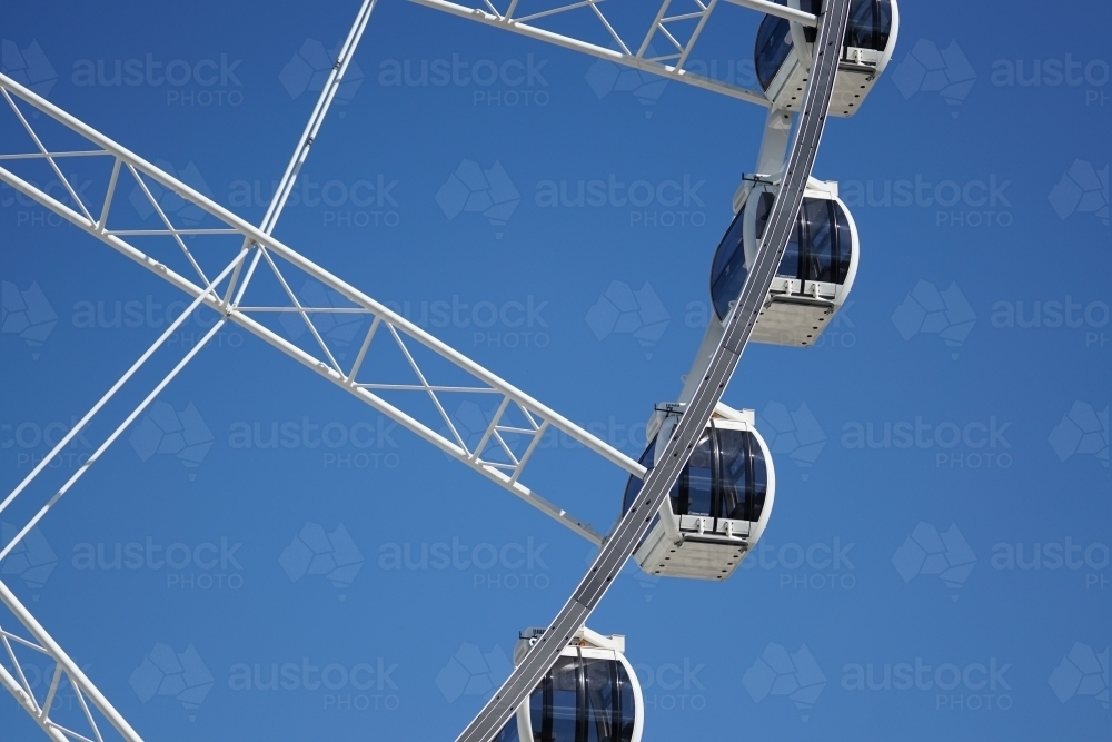 Close up of ferris wheel carriages - Australian Stock Image