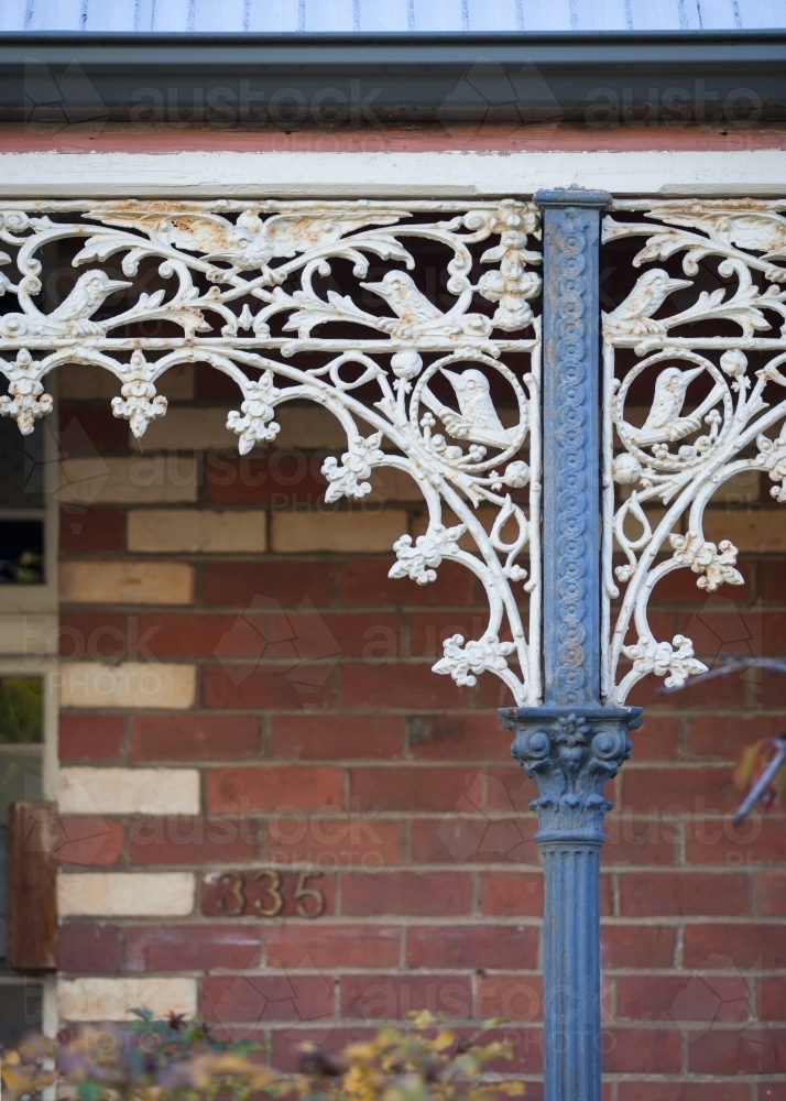 close up of lacework on a heritage home - Australian Stock Image