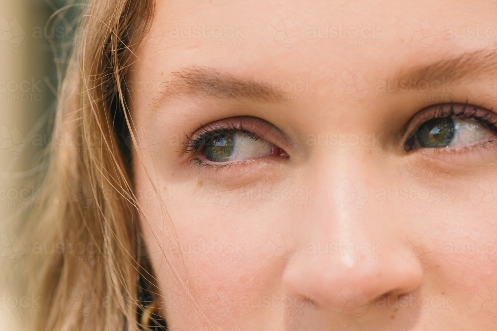 close up of woman's eyes - Australian Stock Image