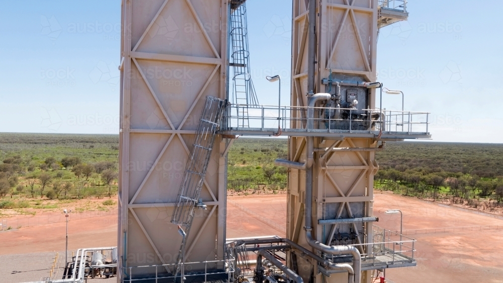 Close up shot of a steel structure - Australian Stock Image