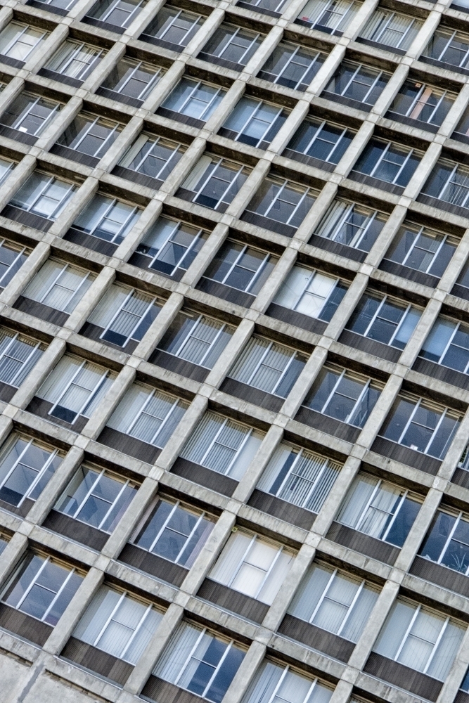 Close up shot of daylighting windows of a building - Australian Stock Image