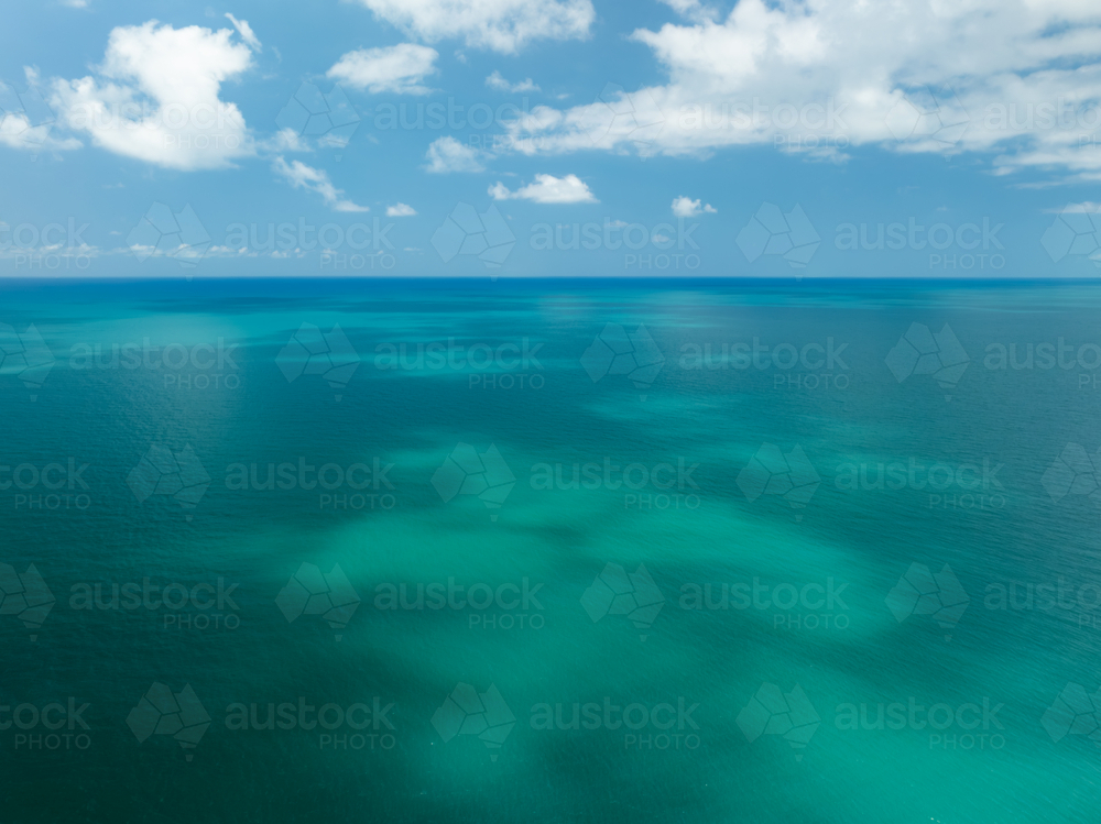 Clouds over blue ocean landscape - Australian Stock Image