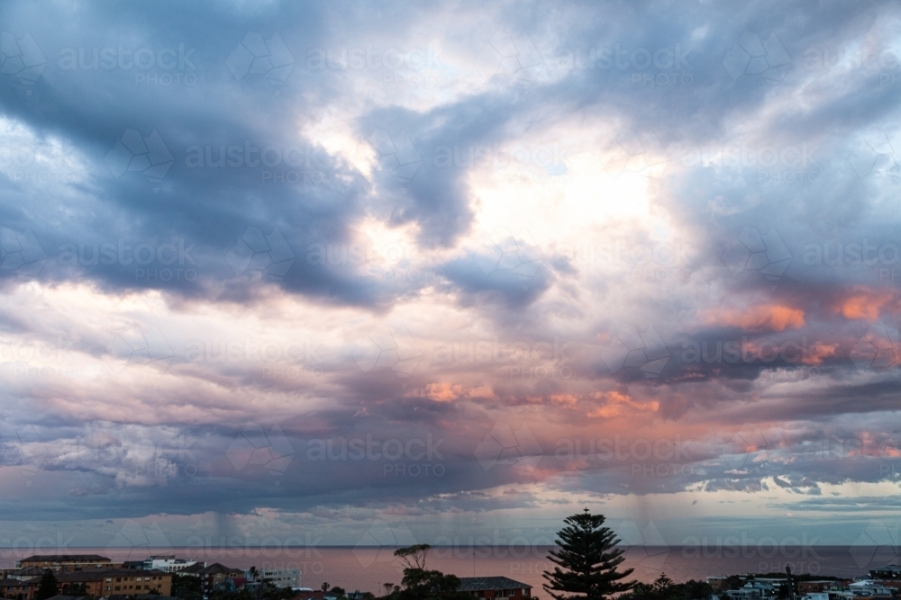 Cloudy sky over ocean - Australian Stock Image