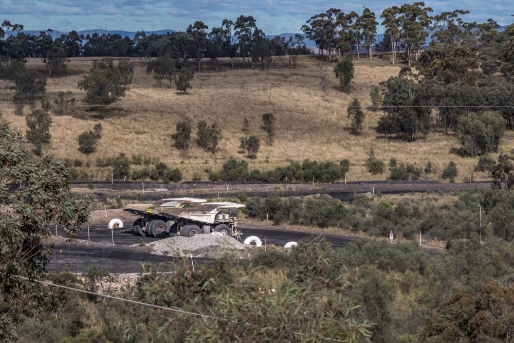 Coal Mine dump trucks - Australian Stock Image