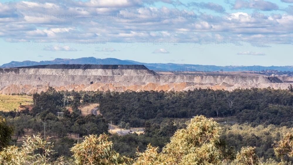 Coal Mine Tailings - Australian Stock Image
