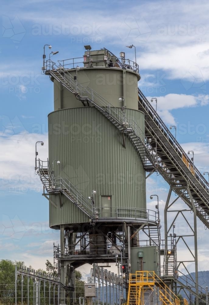 Coal train loader - Australian Stock Image
