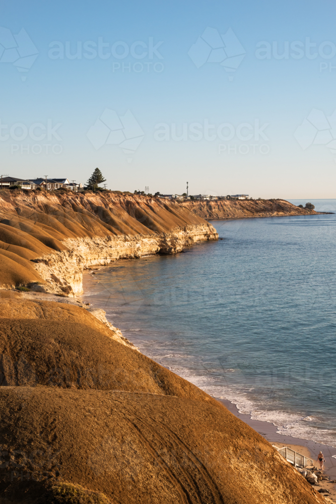 Coastal cliffs, Moana Beach, South Australia - Australian Stock Image