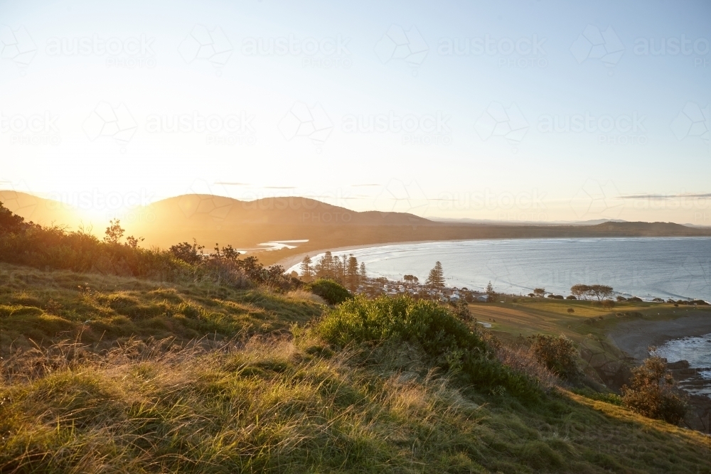 Coastal landscape on sunrise - Australian Stock Image