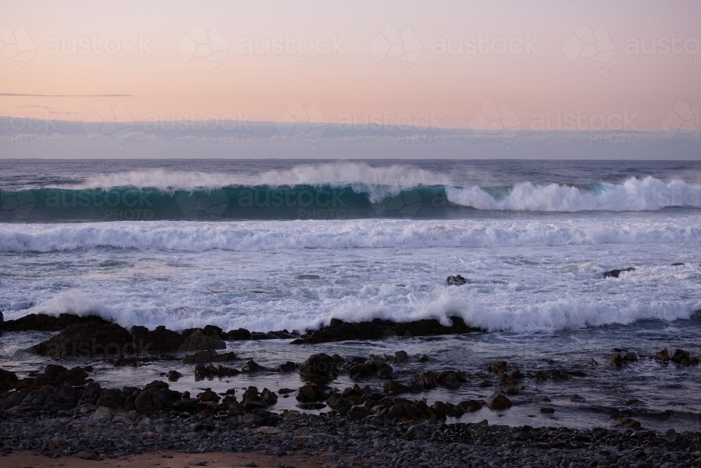Coastal landscape on sunrise - Australian Stock Image
